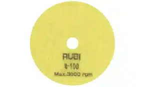 RUBI Flexibilný diamantový leštiaci kotúč 100 mm #100 pre suché leštenie (Ref. 62971)